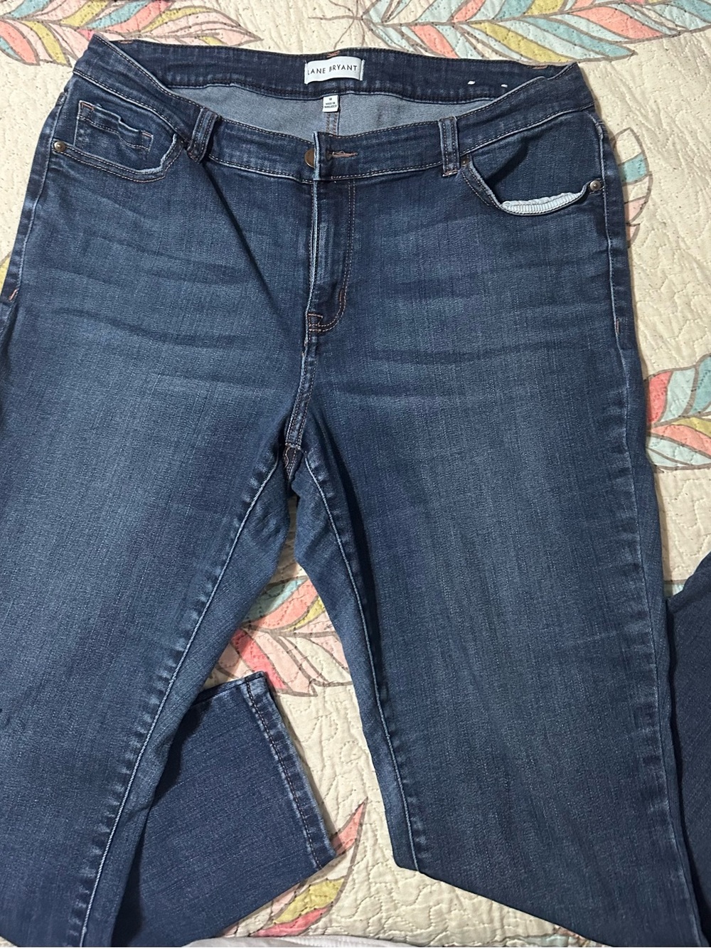 Lane Bryant Skinny Jeans in Dark Blue Wash
